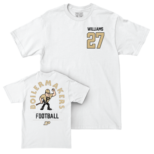 Football White Mascot Comfort Colors Tee  - Zeke Williams