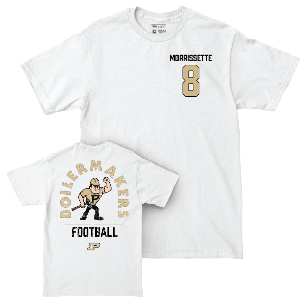 Football White Mascot Comfort Colors Tee   - Denylon Morrissette