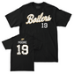 Baseball Black Script Tee     - Avery Moore