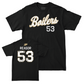 Baseball Black Script Tee     - Luke Reasor