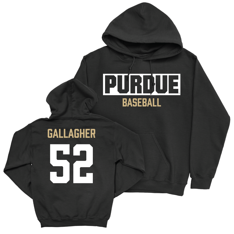 Baseball Black Staple Hoodie     - Chris Gallagher