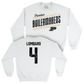 Women's Basketball White Slant Crew    - Destini Lombard