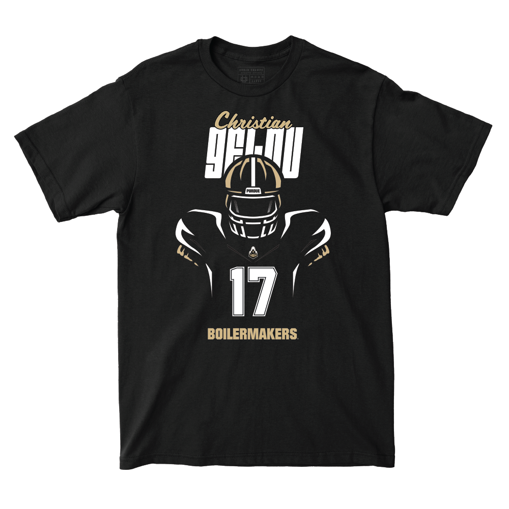 Silhouette Black Football Tee   - Christian Gelov