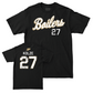 Baseball Black Script Tee     - Nick Kolze