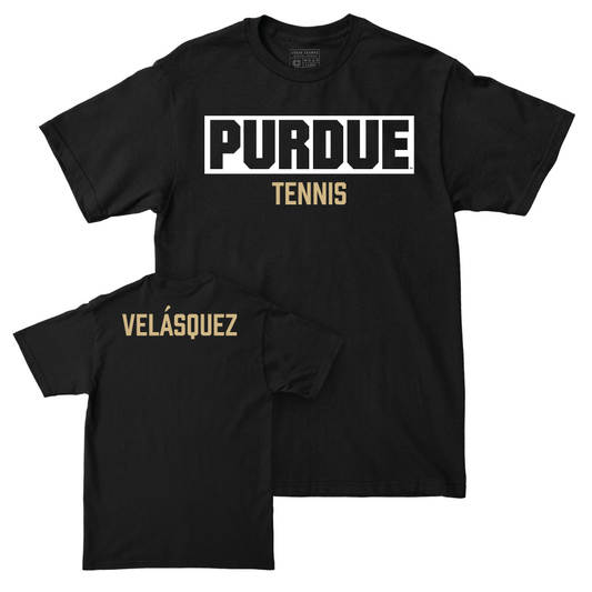 Men's Tennis Black Staple Tee     - Juan David Velásquez