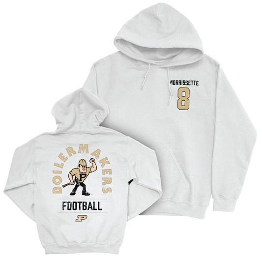 Football White Mascot Hoodie   - Denylon Morrissette