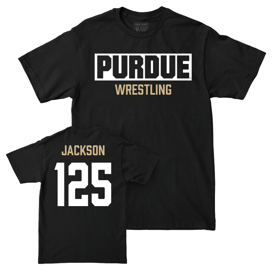 Wrestling Black Staple Tee  - Ashton Jackson