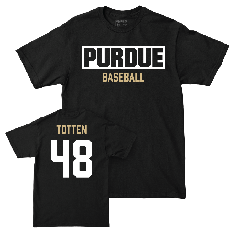 Baseball Black Staple Tee     - Matthew Totten