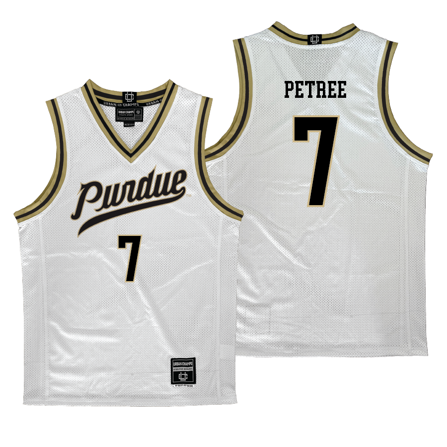 Purdue Women's Basketball White Jersey   - Mahrianna Petree