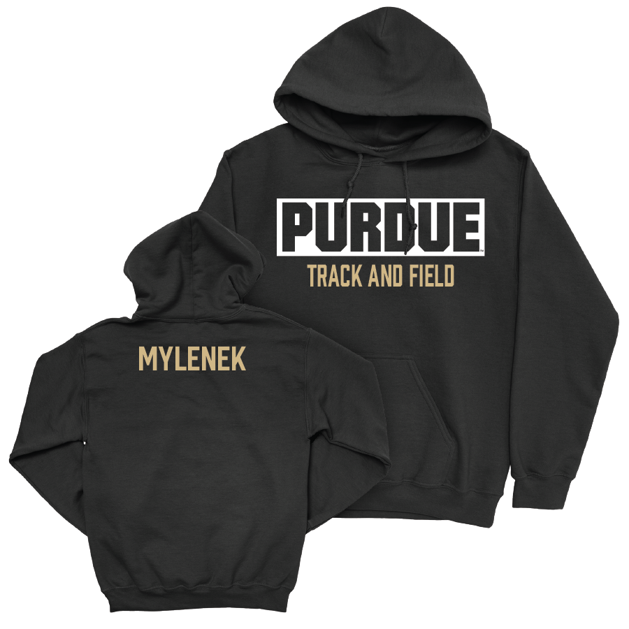 Track & Field Black Staple Hoodie   - Zachary Mylenek