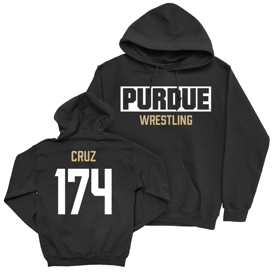 Wrestling Black Staple Hoodie  - Orlando Cruz