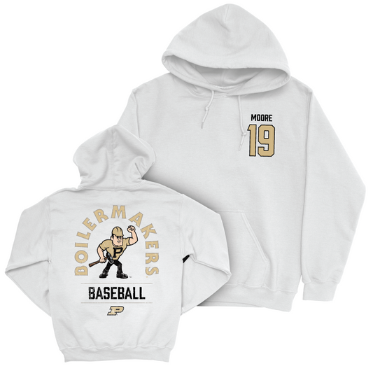 Baseball White Mascot Hoodie     - Avery Moore