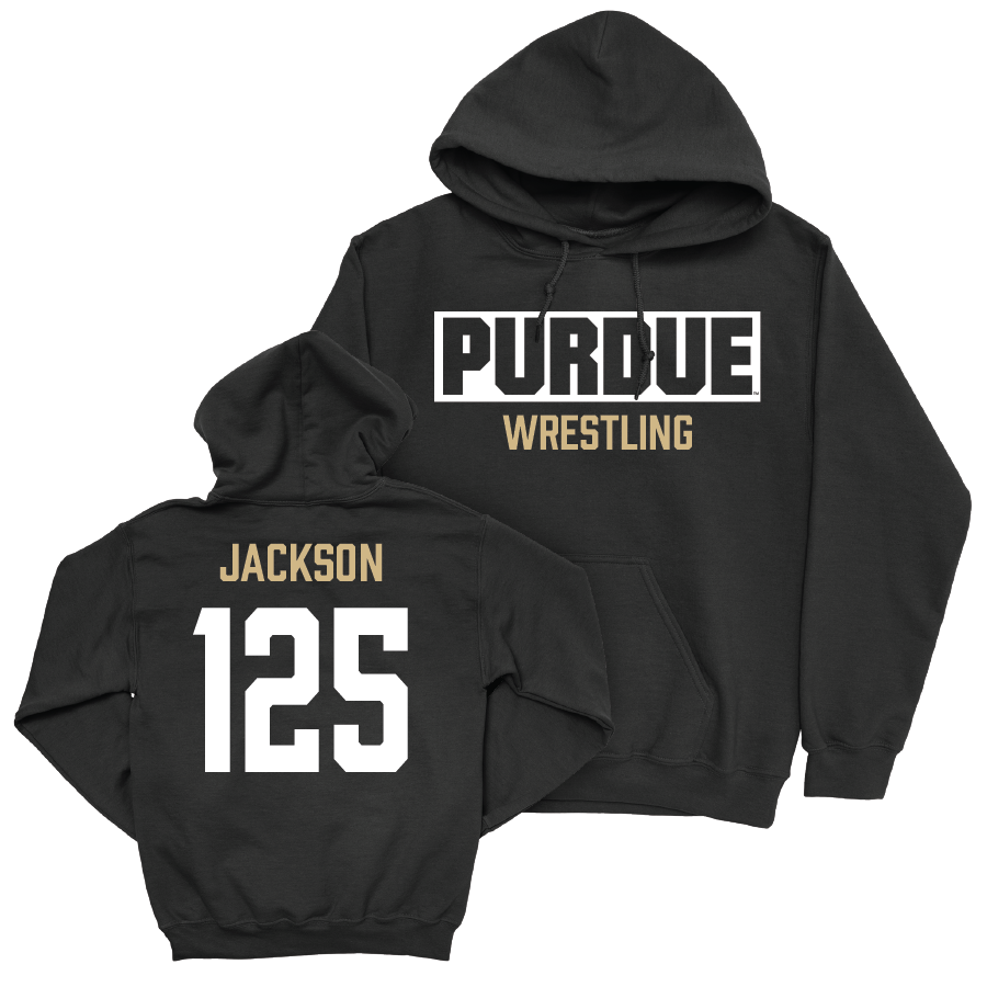 Wrestling Black Staple Hoodie  - Ashton Jackson