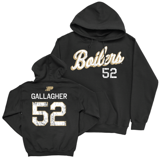 Baseball Black Script Hoodie     - Chris Gallagher